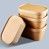 500/700/900/1000ml size white and kraft paper box bowl 