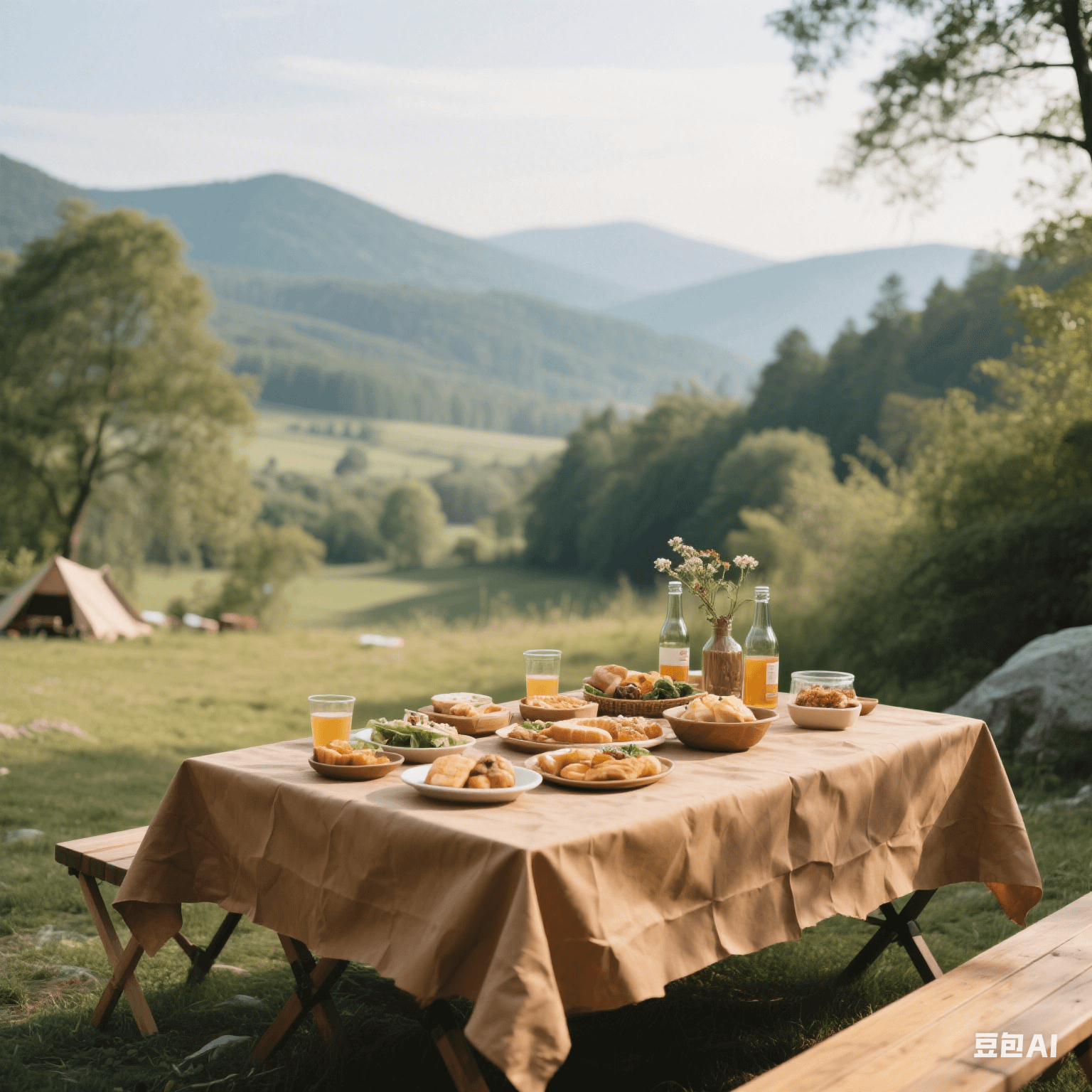 brown kraft paper table covers - 4