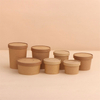 500/700/900/1000ml size white and kraft paper box bowl 