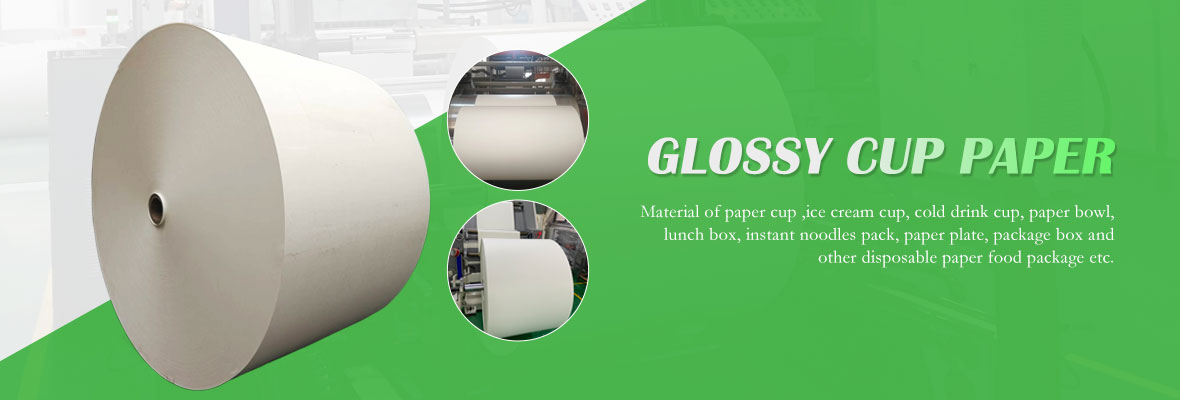 Glossy cup paper