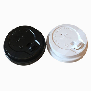 OEM biodegradable coffee cup lid Flat lid plastic cup lid