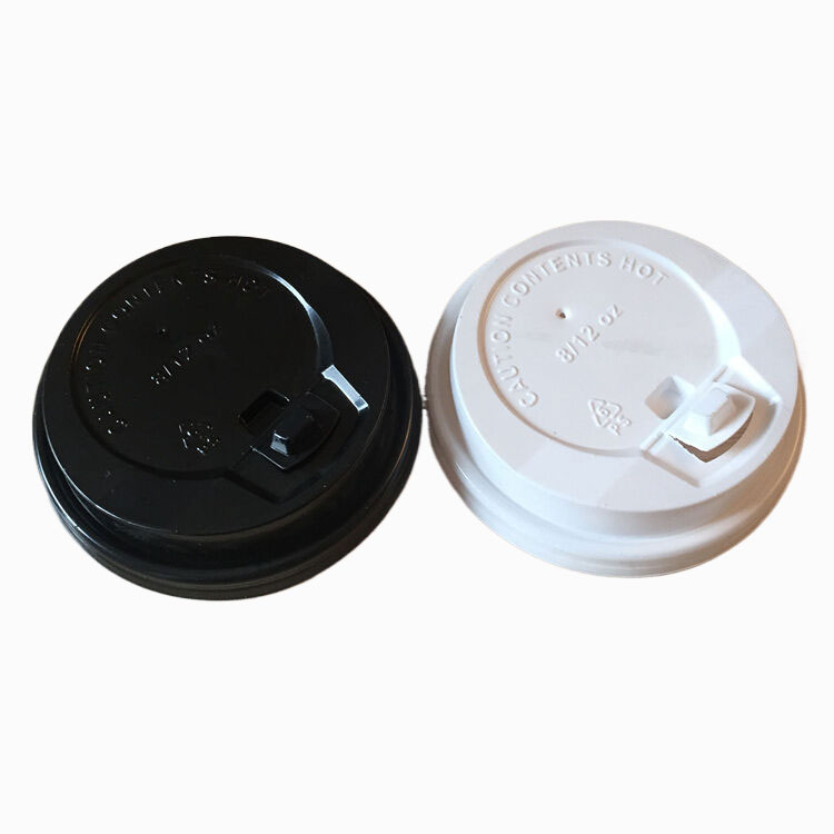 OEM biodegradable coffee cup lid Flat lid plastic cup lid