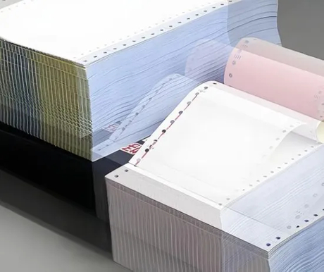 Blank Printed 3ply Carbonless Computer Continuous Paper