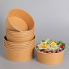 500/700/900/1000ml size white and kraft paper box bowl 