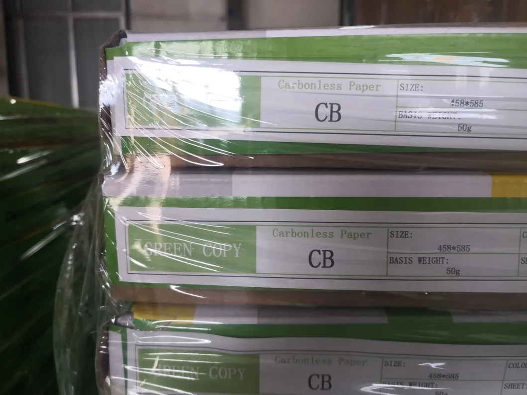 Premium Virgin Wood Pulp Carbonless ქაღალდი ნათელი გამოსახულების გადასატანად