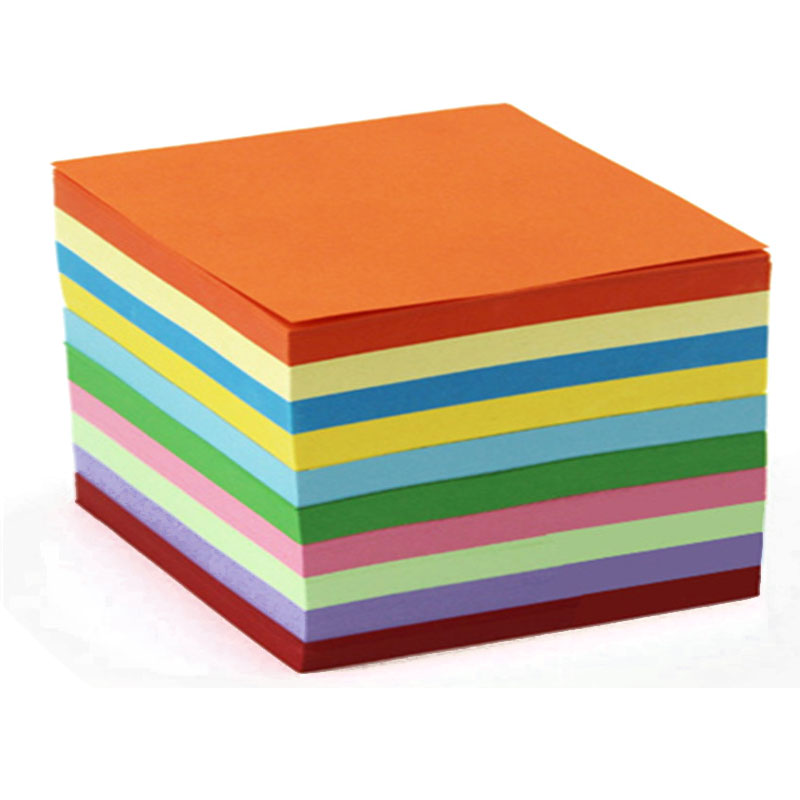 Verpackung aus farbigem Papier